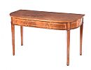 PAIR OF GEORGIAN INLAID MAHOGANY CONSOLE TABLES at Ross's Online Art Auctions