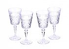 SET OF FOUR IRISH CRYSTAL CLARET GLASSES at Ross's Online Art Auctions