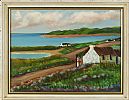 IRISH COTTAGES BY THE SEA by James Bingham at Ross's Online Art Auctions