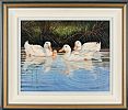 DUCKS AT HILLSBOROUGH by Donna Crawshaw at Ross's Online Art Auctions