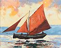 GALWAY HOOKER by Dennis Orme Shaw at Ross's Online Art Auctions