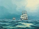 BARQUE HOWTH OF DUBLIN OFF THE CAPE HORN 1897 by Kenneth King at Ross's Online Art Auctions
