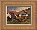 COTTAGES IN THE MOURNES by John J. at Ross's Online Art Auctions