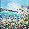 FLOWERS BY THE SHORE by Evelina Vine at Ross's Online Art Auctions