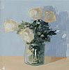 VASE OF WHITE FLOWERS by Vivek Mandalia at Ross's Online Art Auctions