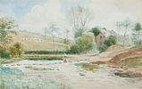 RIVER NEAR DROMORE by Joseph William Carey RUA at Ross's Online Art Auctions