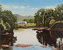 RIVER AT DOOCHERY, DONEGAL by Michael Simms at Ross's Online Art Auctions