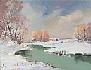 WINTER RIVER by Owen McCready at Ross's Online Art Auctions