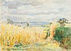 CORN FIELD, STRANGFORD LOUGH by J.S. Patterson at Ross's Online Art Auctions