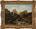 BLANC MOUNTAIN FROM NEAR COURMAYEUR by William Fowler at Ross's Online Art Auctions