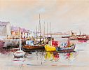HOWTH HARBOUR, CO.DUBLIN by Niall Campion at Ross's Online Art Auctions