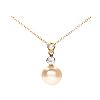 18CT GOLD CULTURED PEARL & DIAMOND NECKLACE at Ross's Online Art Auctions