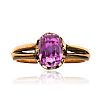 18CT GOLD PINK SAPPHIRE RING at Ross's Online Art Auctions