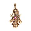 9CT GOLD DOLL CHARM at Ross's Online Art Auctions