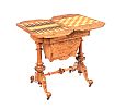 VICTORIAN WALNUT TURN OVER LEAF GAMES TABLE at Ross's Online Art Auctions