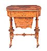 VICTORIAN WALNUT TURN OVER LEAF GAMES TABLE at Ross's Online Art Auctions