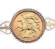 1973 ISLE OF MAN GOLD FULL SOVEREIGN at Ross's Online Art Auctions