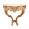 VICTORIAN GILTWOOD MARBLE TOP CONSOLE TABLE at Ross's Online Art Auctions
