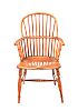 YEW WOOD SPINDLE BACK WINDSOR CHAIR at Ross's Online Art Auctions