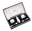 CASED SILVER CONDIMENT SET at Ross's Online Art Auctions