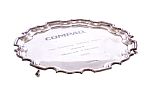 ENGRAVED SILVER PRESENTATION SALVER at Ross's Online Art Auctions