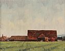 ANCIENT BARN by Wilfred Haughton RUA at Ross's Online Art Auctions