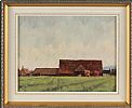 ANCIENT BARN by Wilfred Haughton RUA at Ross's Online Art Auctions