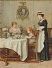 BREAKFAST TIME by George Goodwin Kilburne RI ROI RWS at Ross's Online Art Auctions