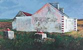 BLOOD RED COTTAGE, MAYO by Gary Devon RUA at Ross's Online Art Auctions