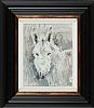SNOWY THE DONKEY by Con Campbell at Ross's Online Art Auctions