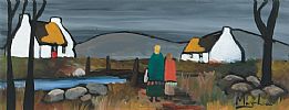 HEADING HOME TO THE COTTAGE by Irish School at Ross's Online Art Auctions