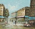PARIS STREET by Burnett at Ross's Online Art Auctions