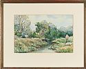 RIVER BY THE FARM HOUSE by Francis J. Neill ARUA at Ross's Online Art Auctions