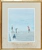 CHILDREN ON THE PIER by David Evans RUA at Ross's Online Art Auctions