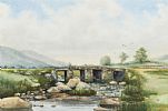 SHEEP BRIDGE, SHANKY'S RIVER, MOURNE MOUNTAINS by George Crowe at Ross's Online Art Auctions