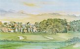 A VIEW OF THE 18TH GREEN, THE BRABAZON GOLF COURSE, RYDER CUP 1989 by Bill Waugh at Ross's Online Art Auctions