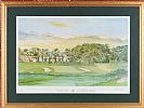A VIEW OF THE 18TH GREEN, THE BRABAZON GOLF COURSE, RYDER CUP 1989 by Bill Waugh at Ross's Online Art Auctions
