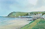 BALLYGALLY, ANTRIM COAST by Paul Holmes at Ross's Online Art Auctions