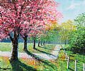 SPRING BLOSSOM SHADOWS by Andy Saunders at Ross's Online Art Auctions