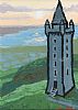 SUNRISE ACROSS STRANGFORD LOUGH FROM SCRABO TOWER by Dan Darcy at Ross's Online Art Auctions