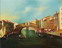 RIALTO BRIDGE, VENICE by William at Ross's Online Art Auctions