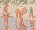 ON THE BEACH by Norman J. Smyth RUA at Ross's Online Art Auctions