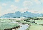 THE MOURNES FROM BLACKSTAFF BRIDGE by Lydia De Burgh at Ross's Online Art Auctions