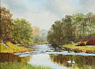 RIVER MAIN, BALLYMENA, COUNTY ANTRIM by Andrew Hill at Ross's Online Art Auctions