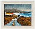 SHEEP ON THE ROAD TO MALIN HEAD by Sean Loughrey at Ross's Online Art Auctions