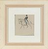 FIGURE ON HORSE BACK by Con Campbell at Ross's Online Art Auctions