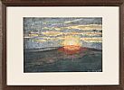 SUNSET ON THE HILL by Con Campbell at Ross's Online Art Auctions