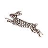 SILVER ON GOLD DIAMOND HARE BROOCH at Ross's Online Art Auctions