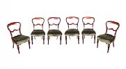 FINE SET OF SIX VICTORIAN MAHOGANY DINING ROOM CHAIRS at Ross's Online Art Auctions
