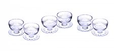 SET OF SIX WATERFORD CRYSTAL GRAPEFRUIT DISHES at Ross's Online Art Auctions